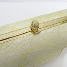 画像をギャラリービューアに読み込む, 草履・バッグセット 白梅謹製 礼装用 Mサイズ フォーマル ゴールド×ホワイト シャンパンゴールド 芝 24.0cm 日本製 牛皮底面
