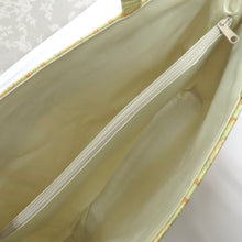 画像をギャラリービューアに読み込む, 和装バッグ 京都 万里小路 金襴バック 名物裂 縦縞 唐花調 ゴールド系 手提げバッグ トートバッグ フォーマル お出かけ 日本製