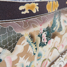 画像をギャラリービューアに読み込む, 色留袖 本場加賀友禅染 木村州宏 作家物 山車紋様 灰色ｘ多色 落款入 正絹 袷 広衿 一つ紋 フォーマル 仕立て上がり 身丈151cm