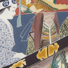 画像をギャラリービューアに読み込む, 色留袖 本場加賀友禅染 木村州宏 作家物 山車紋様 灰色ｘ多色 落款入 正絹 袷 広衿 一つ紋 フォーマル 仕立て上がり 身丈151cm