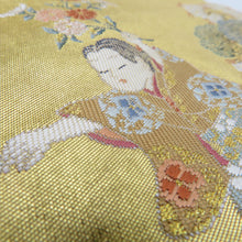 画像をギャラリービューアに読み込む, 袋帯 正絹 ゴールド系