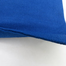 画像をギャラリービューアに読み込む, 名古屋帯 青色ｘ白色 ろうけつ染め 花文様 お太鼓柄 正絹 落款入り カジュアル 仕立て上がり 着物帯 長さ318cm