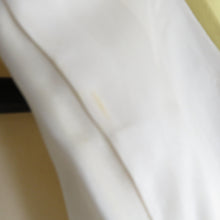 画像をギャラリービューアに読み込む, 付下げ 袷 辛子色ｘオレンジ色ｘ多色 冊紙に熨斗と花々紋様 広衿 正絹 仕立て上がり着物 身丈157cm