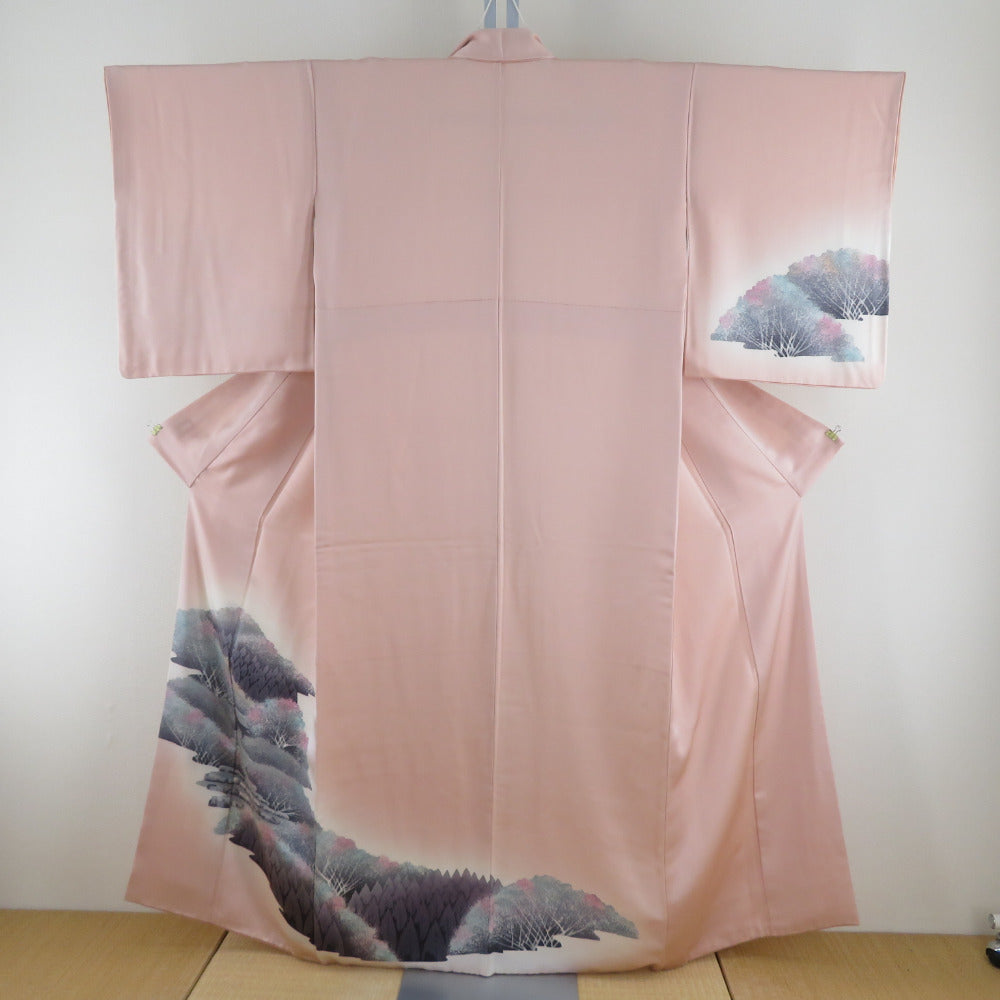 付下げ/美品/正絹/青紫×ピンク/萩と鶴/仕立上がり/適応身長152～158㎝/9318 楽天市場】青 ブルー（種類（着物）付下げ）（着物｜和服
