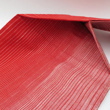 画像をギャラリービューアに読み込む, 名古屋帯 紬 八寸帯 正絹 赤色ｘ白色 縞模様 全通柄 カジュアル 仕立て上がり 着物帯 長さ333cm
