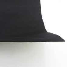 画像をギャラリービューアに読み込む, 名古屋帯 正絹 黒色ｘオレンジ色 お太鼓柄 花文様 カジュアル 仕立て上がり 着物帯 長さ324cm