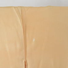 画像をギャラリービューアに読み込む, 付下げ 袷 黄色ｘオレンジ色 葡萄紋様 刺繍入り 広衿 正絹 仕立て上がり着物 身丈165cm