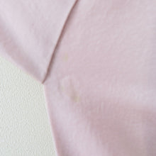 画像をギャラリービューアに読み込む, 付下げ 袷 ピンク系 パステル系 ピンク色ｘ薄緑色ｘ黄色 加賀友禅調 花紋様 広衿 正絹 仕立て上がり着物 身丈163cm