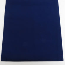 Load image into Gallery viewer, 名古屋帯 正絹 塩瀬 ブルー系 青色ｘ赤オレンジ色 花紋文様 お太鼓柄 カジュアル 仕立て上がり 着物帯 長さ357cm