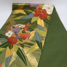 画像をギャラリービューアに読み込む, 袋帯 グリーン