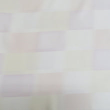 画像をギャラリービューアに読み込む, 反物 長襦袢 白色ｘ薄紫色ｘ薄黄色 正絹 市松模様 お仕立て用 長さ1350cm 未使用品
