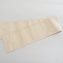 画像をギャラリービューアに読み込む, 名古屋帯 正絹 本綴れ 花紋様 お太鼓柄 金糸銀糸 ベージュ色ｘ金色x多色 カジュアル 仕立て上がり 着物帯 長さ364cm