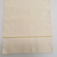 画像をギャラリービューアに読み込む, 名古屋帯 正絹 本綴れ 花紋様 お太鼓柄 金糸銀糸 ベージュ色ｘ金色x多色 カジュアル 仕立て上がり 着物帯 長さ364cm