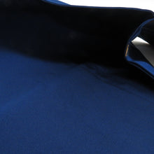 画像をギャラリービューアに読み込む, 名古屋帯 正絹 丸に花紋様 六通柄 紺色ｘ赤色ｘ白色 金糸 カジュアル 仕立て上がり 着物帯 長さ364cm