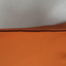 画像をギャラリービューアに読み込む, 名古屋帯 正絹 菊紋様 お太鼓柄 オレンジ色ｘ緑色ｘ白色 カジュアル 仕立て上がり 着物帯 長さ340cm