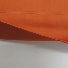 画像をギャラリービューアに読み込む, 名古屋帯 正絹 菊紋様 お太鼓柄 オレンジ色ｘ緑色ｘ白色 カジュアル 仕立て上がり 着物帯 長さ340cm