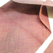 Load image into Gallery viewer, 名古屋帯 正絹 赤色ｘ紫色ｘ金色 金糸 網紋様 全通柄 カジュアル 仕立て上がり 着物帯 長さ384cm