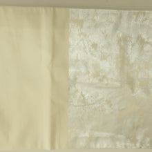 Load image into Gallery viewer, 袋帯 銀糸金糸 銀色ｘオレンジ色ｘ多色 お太鼓柄 丸に花瓶紋様 正絹 仕立て上がり 長さ420cm