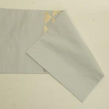 Load image into Gallery viewer, 袋帯 金糸 灰色ｘ金色ｘ紫色 六通柄 花紋様 正絹 仕立て上がり 長さ432cm