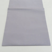 Load image into Gallery viewer, 名古屋帯 正絹 塩瀬 紫色ｘ銀色 華紋紋様 お太鼓柄 カジュアル 仕立て上がり 着物帯 長さ364cm