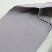 Load image into Gallery viewer, 名古屋帯 正絹 塩瀬 紫色ｘ銀色 華紋紋様 お太鼓柄 カジュアル 仕立て上がり 着物帯 長さ364cm