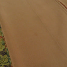 Load image into Gallery viewer, 小紋 袷 辛子色ｘオレンジ色ｘ緑色ｘ紫色 辻が花模様 正絹 広衿 仕立て上がり着物 身丈159cm