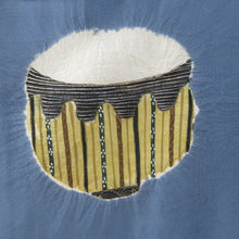 Load image into Gallery viewer, 男着物 紬 アンサンブル 襦袢付 袷 紺色 正絹 男性用きもの 羽織 金閣寺模様 襦袢セット 絞り 三点セット メンズ 仕立て上がり 和服 男物 カジュアル 身丈143cm