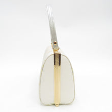 Load image into Gallery viewer, 草履・バッグセット 礼装用 Ｍサイズ フォーマル シルバーｘゴールド 華文柄 24cm