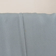 Load image into Gallery viewer, 訪問着 スモーキーブルーｘ薄紫色ｘ白色ｘ薄緑色 ぼかし 箔入り 花紋様 広衿 正絹 仕立て上がり着物 身丈158cm