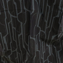 Load image into Gallery viewer, 紬 着物 アンサンブル 道行付き セット 幾何学模様 袷 バチ衿 紺色ｘ青色 正絹 カジュアル 仕立て上がり 身丈157cm