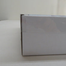 Load image into Gallery viewer, 袋帯 作り帯 分離型 付帯 正絹 銀糸 ホログラム箔 フォーマル 二重太鼓 薄青色ｘ紫色ｘ銀色 六通柄 葉っぱ柄 箱付き 仕立て上がり 着物帯 未使用品