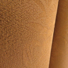 Load image into Gallery viewer, 襦袢 辛子色 正絹 地紋入り 花紋様 半衿付き 長襦袢 仕立て上がり 女性着物用 身丈158cm