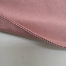 Load image into Gallery viewer, 袋帯 洒落袋帯 正絹 紬系 ダークピンク色ｘ緑色 お太鼓柄 椿紋様 カジュアル 仕立て上がり 着物帯 長さ424cm