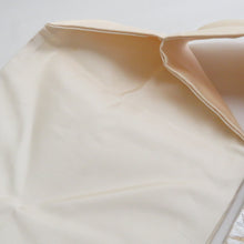 Load image into Gallery viewer, 名古屋帯 正絹 ベージュ色ｘピンク色ｘ多色 お太鼓柄 雲と籠に菊紋様 金糸銀糸 カジュアル 仕立て上がり 着物帯 長さ356cm