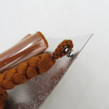 Load image into Gallery viewer, 和小物 羽織紐 男性用 茶色 丸組 手組紐 箱付き 正絹 メンズ用 和装小物 モスグリーン