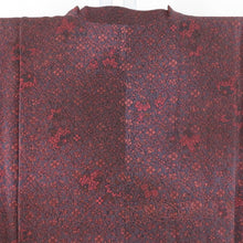 Load image into Gallery viewer, 道行 茶色ｘ小豆色ｘ赤色 唐草花模様 ぼかし 渋い系 正絹 染め模様 着物コート 和装用 ちりよけ 身丈84cm