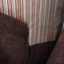 Load image into Gallery viewer, 道行 茶色ｘ小豆色ｘ赤色 唐草花模様 ぼかし 渋い系 正絹 染め模様 着物コート 和装用 ちりよけ 身丈84cm