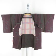 Load image into Gallery viewer, 道行 正絹 茶色