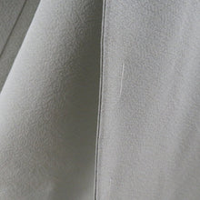 画像をギャラリービューアに読み込む, 色無地 緑色 袷 広衿 一つ紋入り 木瓜紋 正絹 落款入り 仕立て上がり 身丈160cm