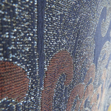 Load image into Gallery viewer, 御召 アンティークレトロ 正絹 袷 広衿 紺色ｘ青色ｘ茶色 乱菊模様 カジュアル お召着物 仕立て上がり リサイクル 身丈149cm