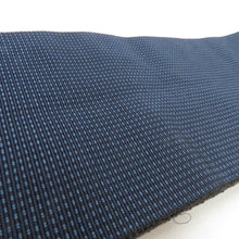 Load image into Gallery viewer, 角帯 正絹 ブルー系 格子 横縞 紳士 男性用 メンズ 男帯 着物 和装 チェック ボーダー 長さ398.6cm