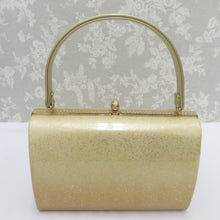 Load image into Gallery viewer, 草履・バッグセット 草履バッグセット ゴールド系 桜・菊・扇面 フリーサイズ 24cm 箱付 フォーマル 留袖 訪問着 付下 色無地 振袖