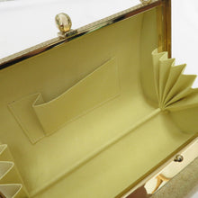 Load image into Gallery viewer, 草履・バッグセット 草履バッグセット ゴールド系 桜・菊・扇面 フリーサイズ 24cm 箱付 フォーマル 留袖 訪問着 付下 色無地 振袖