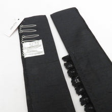 画像をギャラリービューアに読み込む, 重ね襟 ローブデコルテ調 重ね衿 パール レース 地模様 ブラック 成人式 前撮り 結婚式 卒業式 振袖 伊達衿 モノトーン