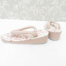 画像をギャラリービューアに読み込む, 草履 ピンク系 パステルカラー 花柄 カジュアル 履物 フリーサイズ