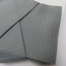 Load image into Gallery viewer, 角帯 ワンタッチ角帯 ポリ100％ くすみブルーグリーン 幾何学地模様 無地調 日本製 紳士 男性用 定番 浴衣帯 メンズ かんたん着付け 着物 和装