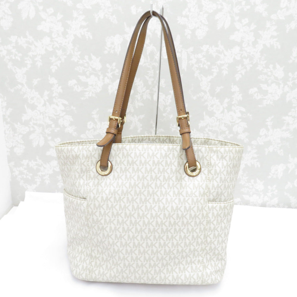 Michael Kors マイケルコース トートバッグ バニラ 総柄 チャーム付き
