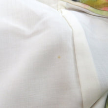 画像をギャラリービューアに読み込む, ウール着物 単衣 クリーム地 油絵調 花柄 バチ衿 肩当・居敷当付き カジュアルきもの 普段着物 仕立て上がり ウールきもの 和洋ミックス 身丈167cm