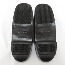 画像をギャラリービューアに読み込む, 草履 雨草履 フリーサイズ ウレタンソール カバー付 日本製 ブルー系×小豆色 エナメル しぐれ履き 爪付