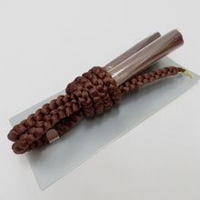 Load image into Gallery viewer, 和小物 羽織紐 男性用 ブラウン系 丸組 手組紐 箱付き メンズ用 和装小物 レーヨン